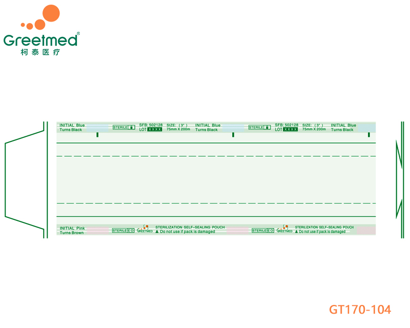 Heat sealing gusseted reel greetmed