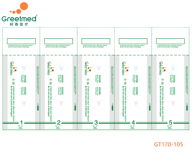 Self sealing connecting pouches greetmed